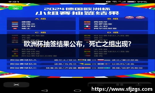 欧洲杯抽签结果公布，死亡之组出现？
